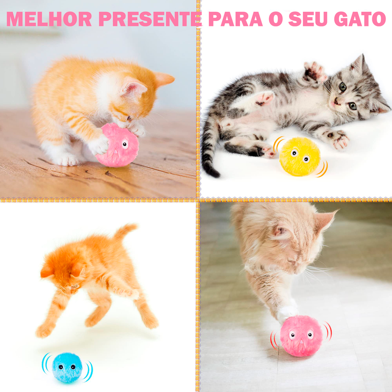 Cat Smart Ball - Bola Interativa para Gatos com compartimento para Catnip