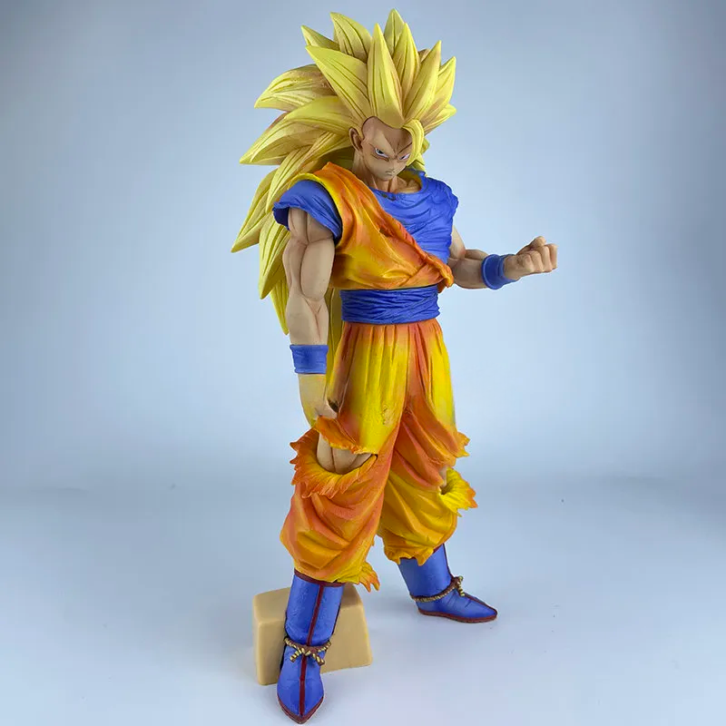 Boneco Anime Dragon Ball Z Son Goku SSJ3 32cm