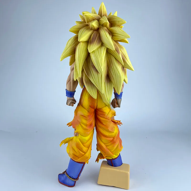 Boneco Anime Dragon Ball Z Son Goku SSJ3 32cm