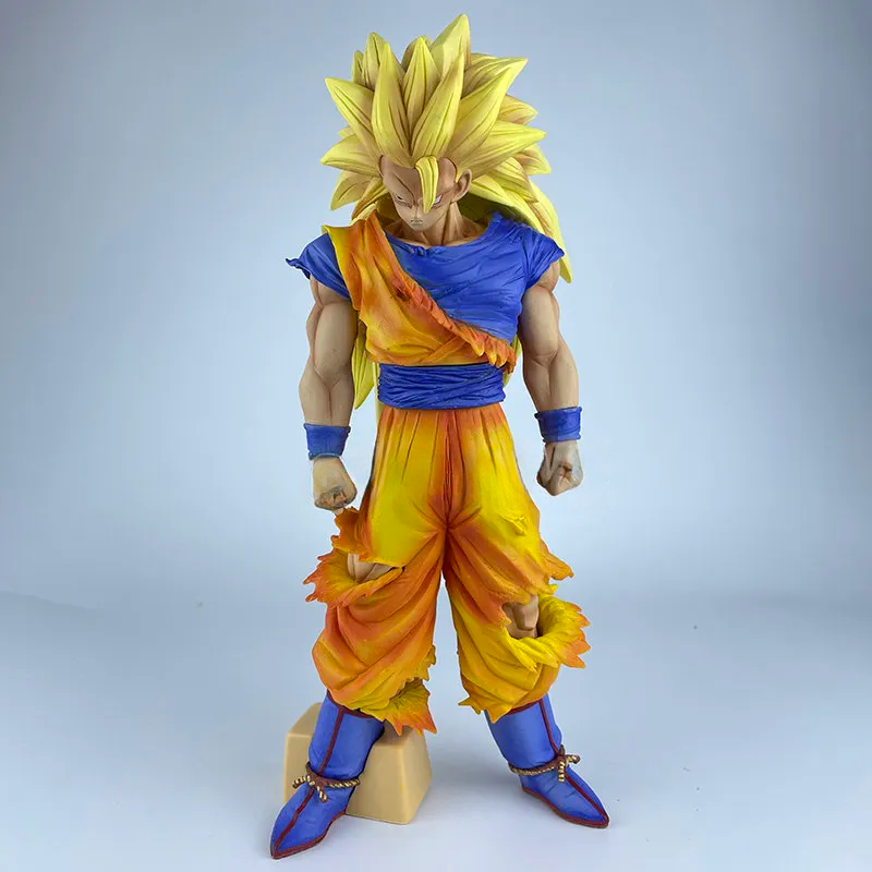 Boneco Anime Dragon Ball Z Son Goku SSJ3 32cm