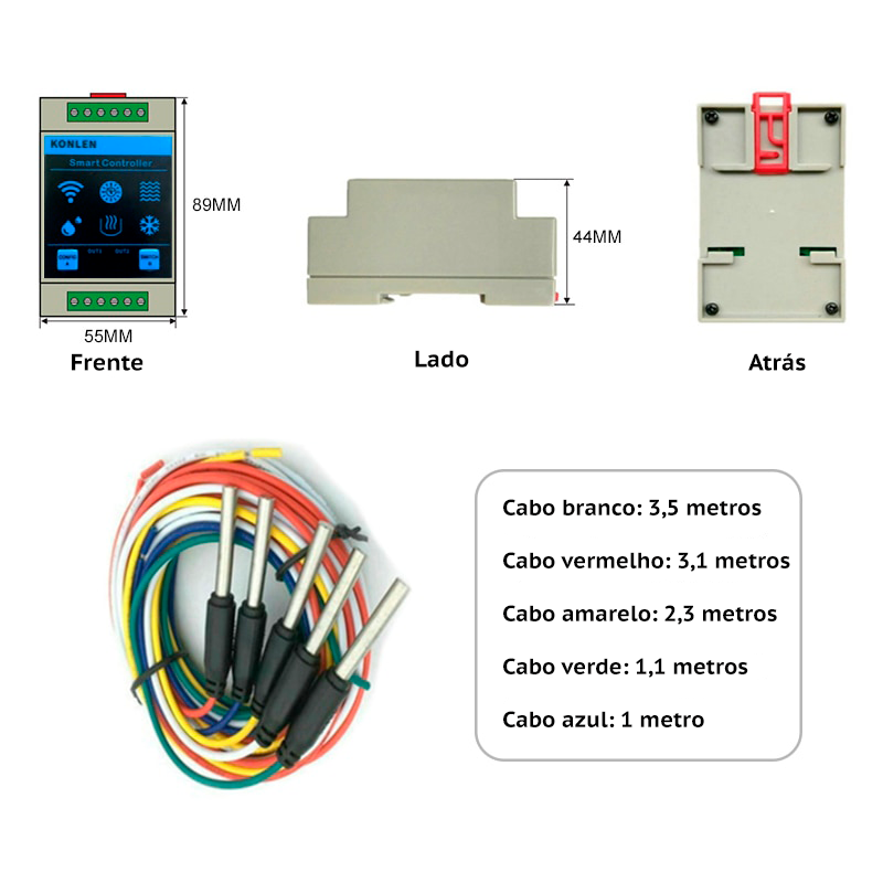 Konlen - Controlador Inteligente de Nível de Água (Wi-Fi)