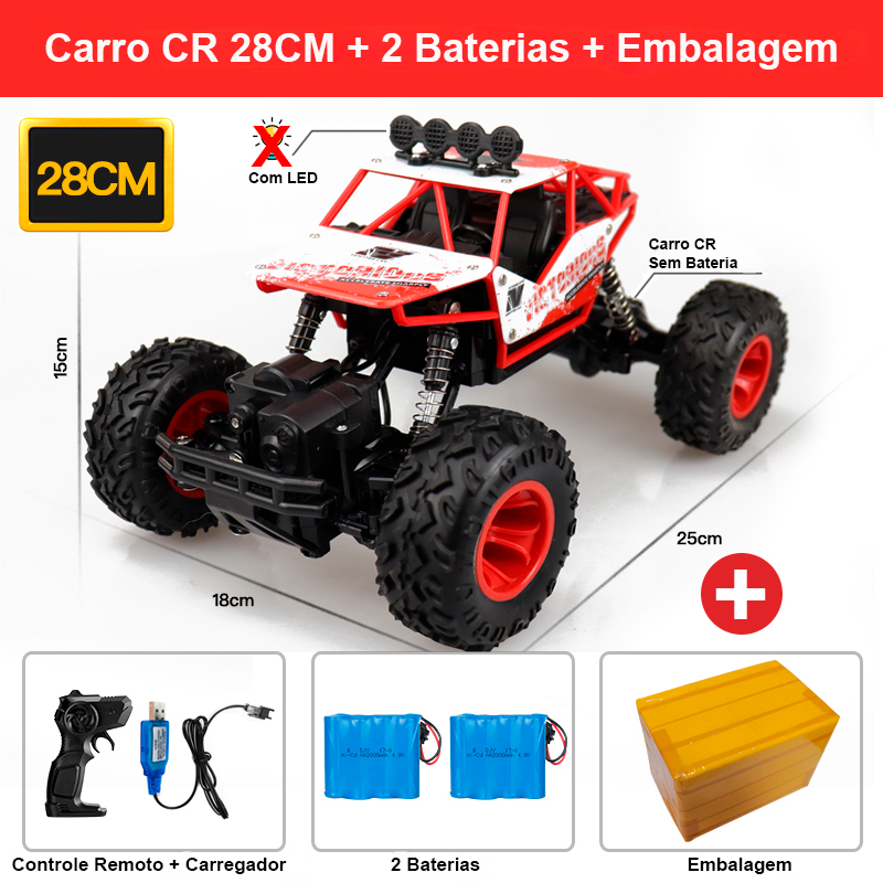 Carro de Controle Remoto Off-Road 1:12 / 1:16 4WD