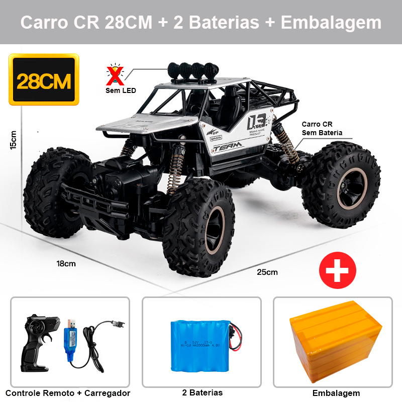 Carro de Controle Remoto Off-Road 1:12 / 1:16 4WD