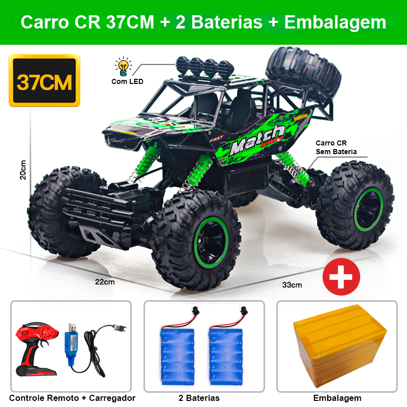 Carro de Controle Remoto Off-Road 1:12 / 1:16 4WD