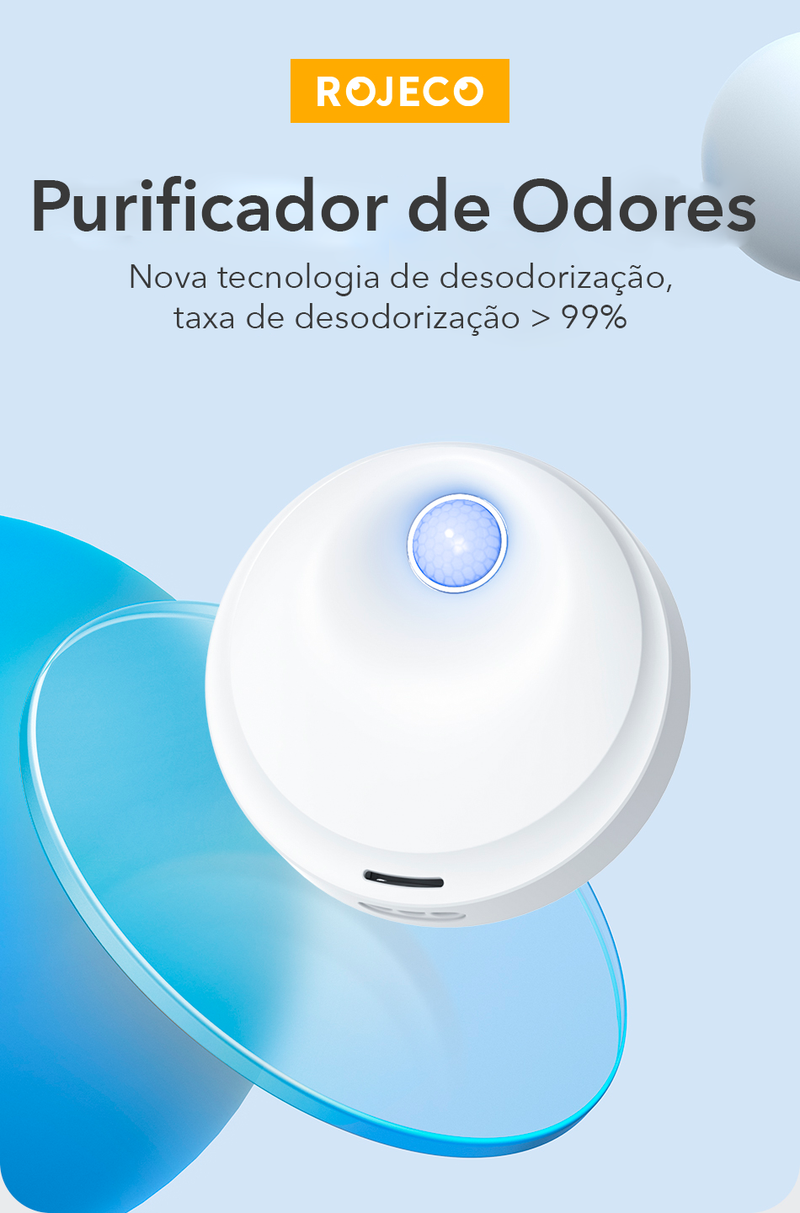 ROJECO - Purificador de Odores Smart 4000mAh