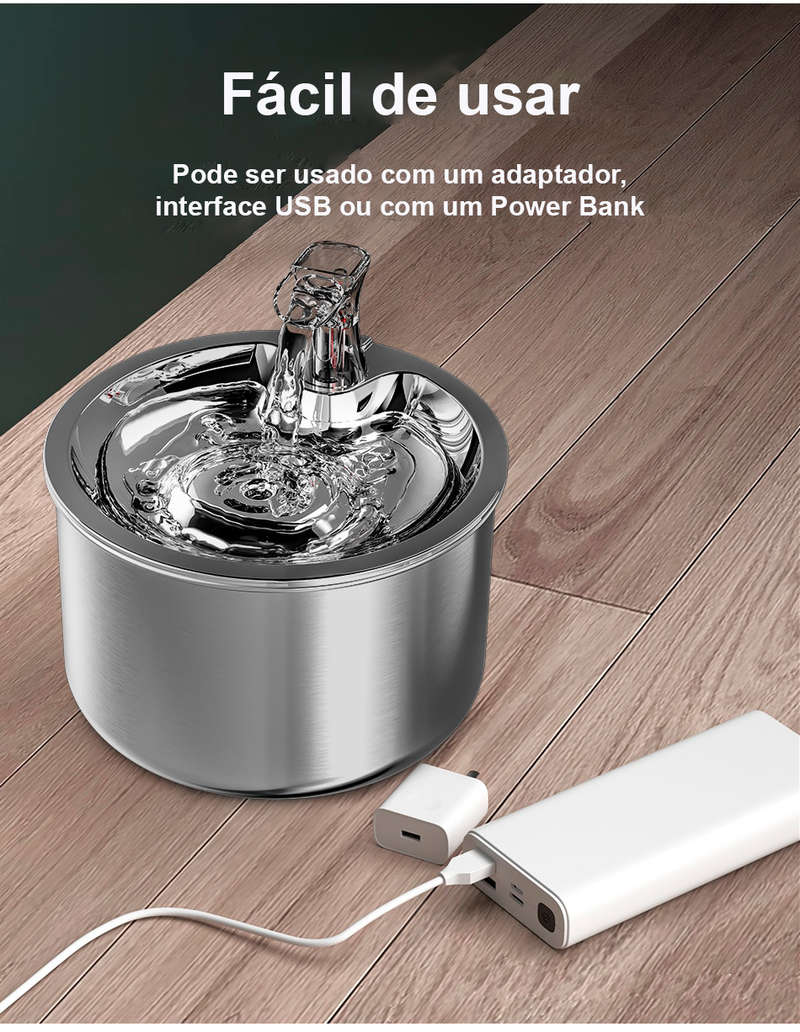 ROJECO - Fonte de Agua Automatica para Pets