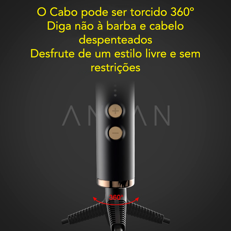 ANLAN  -  Escova para alisamento de barba / cabelo